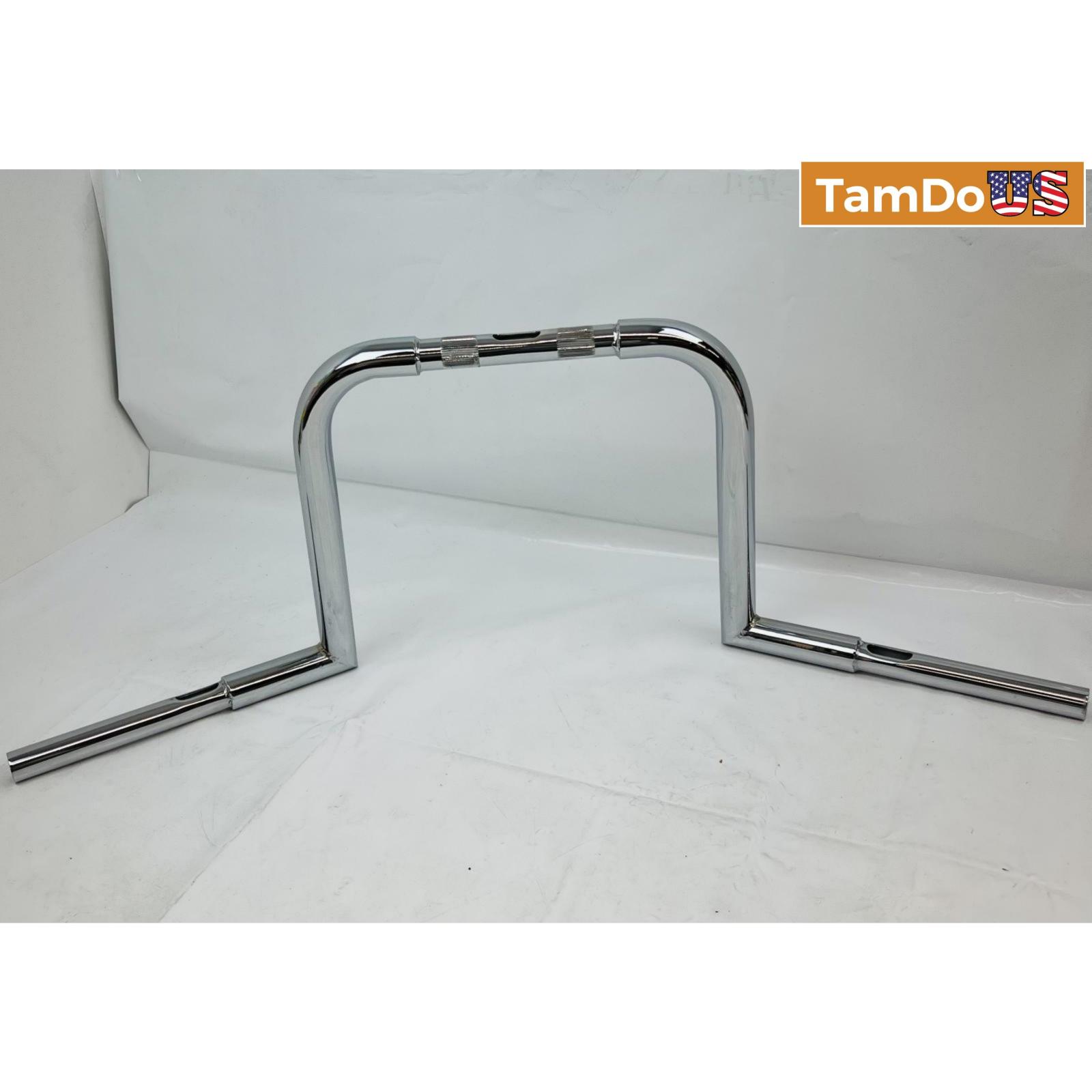 12" Rise Ape Hanger Motorcycle Handlebar Chrome Universal Fit Chopper Bobber - Photo 9